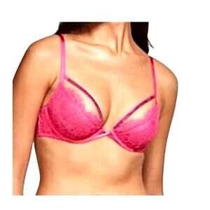 Victoria's Secret 36C Very Sexy low cut demi caged lace bra BC3 3215